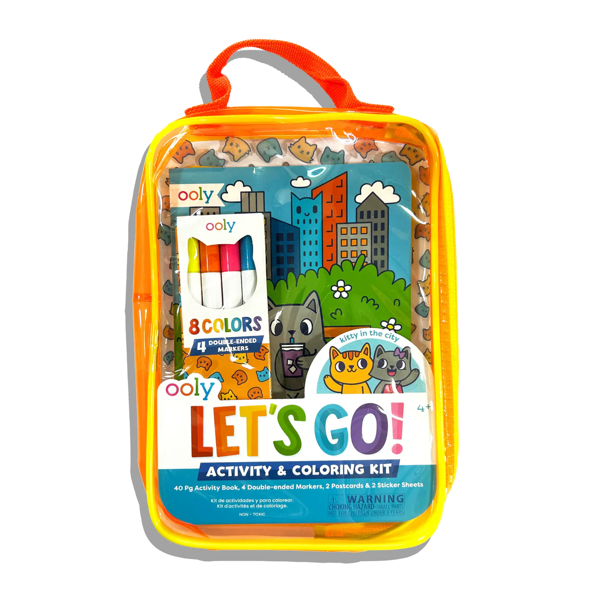 Let's Go! Activity & Coloring Kit - Kitty in the City