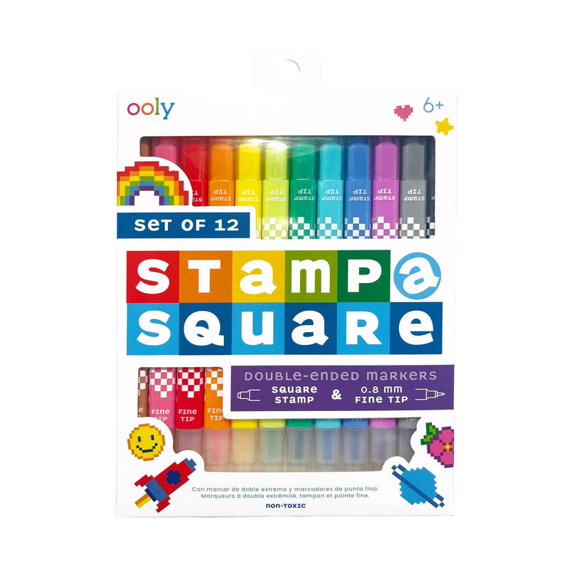 Stamp-A-Square Markers Set of 12