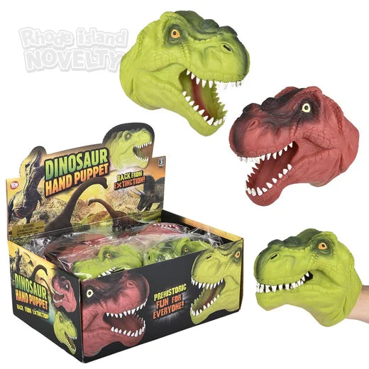 Stretchy Dinosaur Hand Puppet 6"