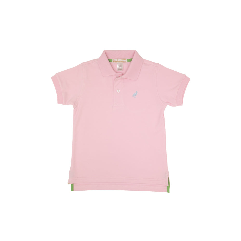 Prim & Proper Polo - Palm Beach Pink with Buckhead Blue 5