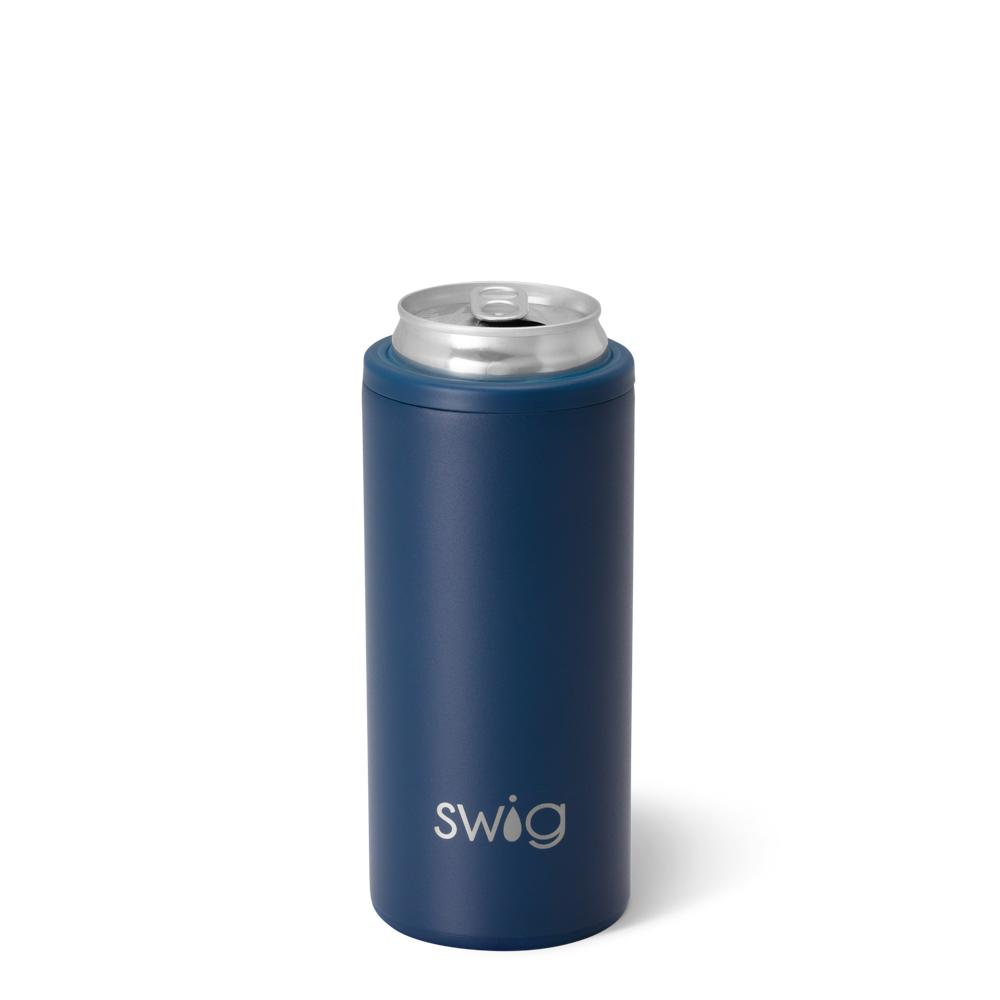 Navy Skinny Can Coolie- 18oz - Swig