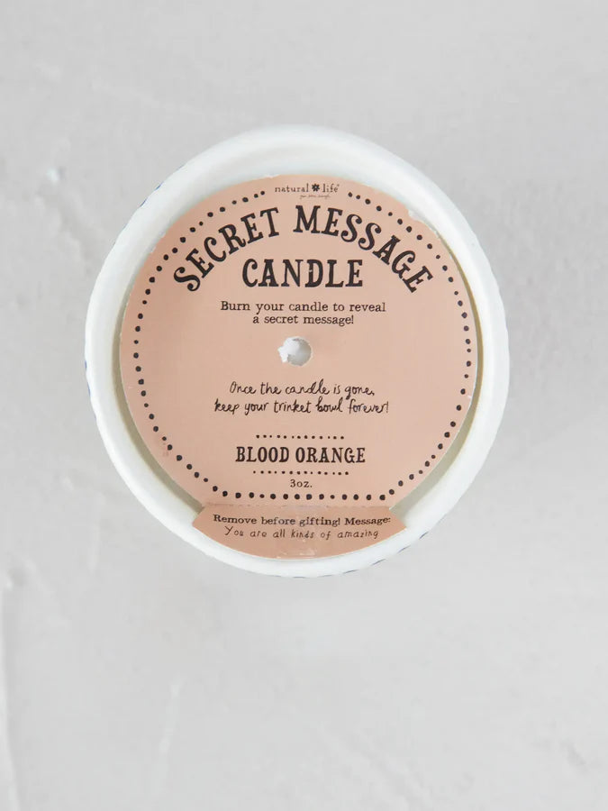 Secret Message Candle