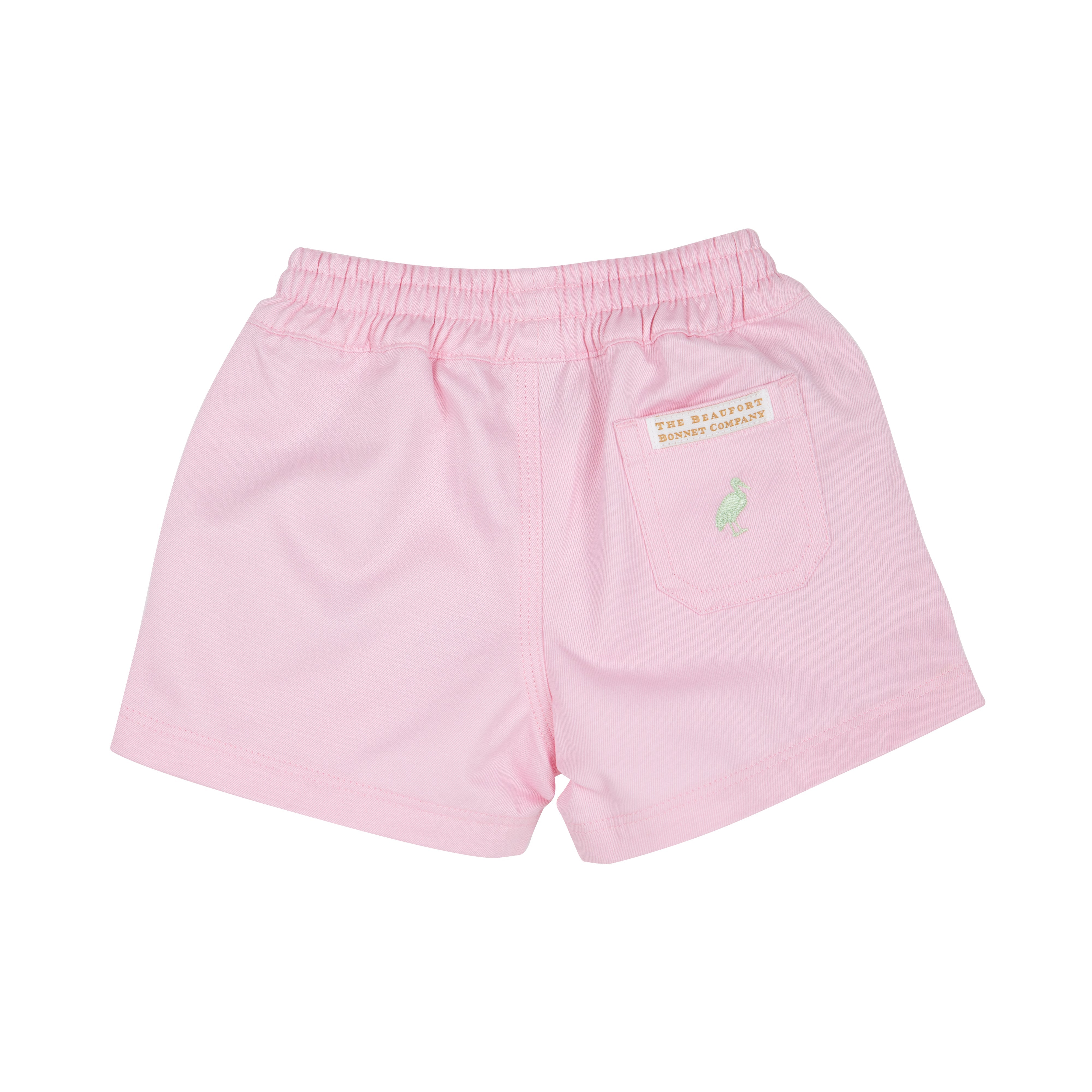 Sheffield Shorts Twill - Palm Beach Pink with Mandeville Mint Stork 18-24M