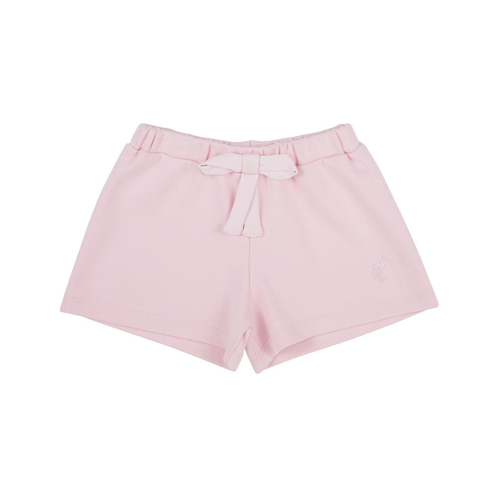 Shipley Shorts - Palm Beach Pink with Palm Beach Pink Bow & Stork 6-12M