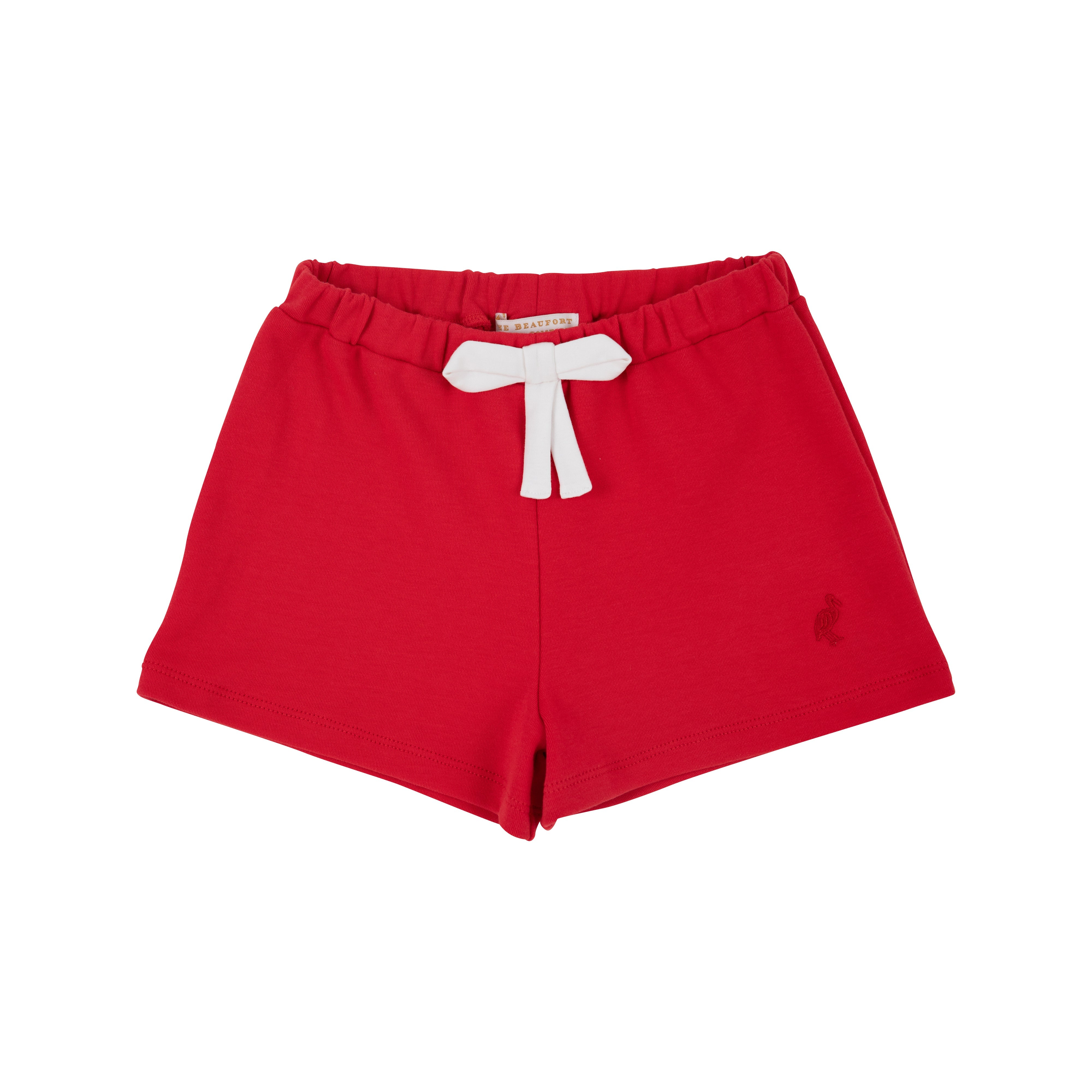 Shipley Shorts - Richmond Red with Worth Avenue White Stork 6-12M