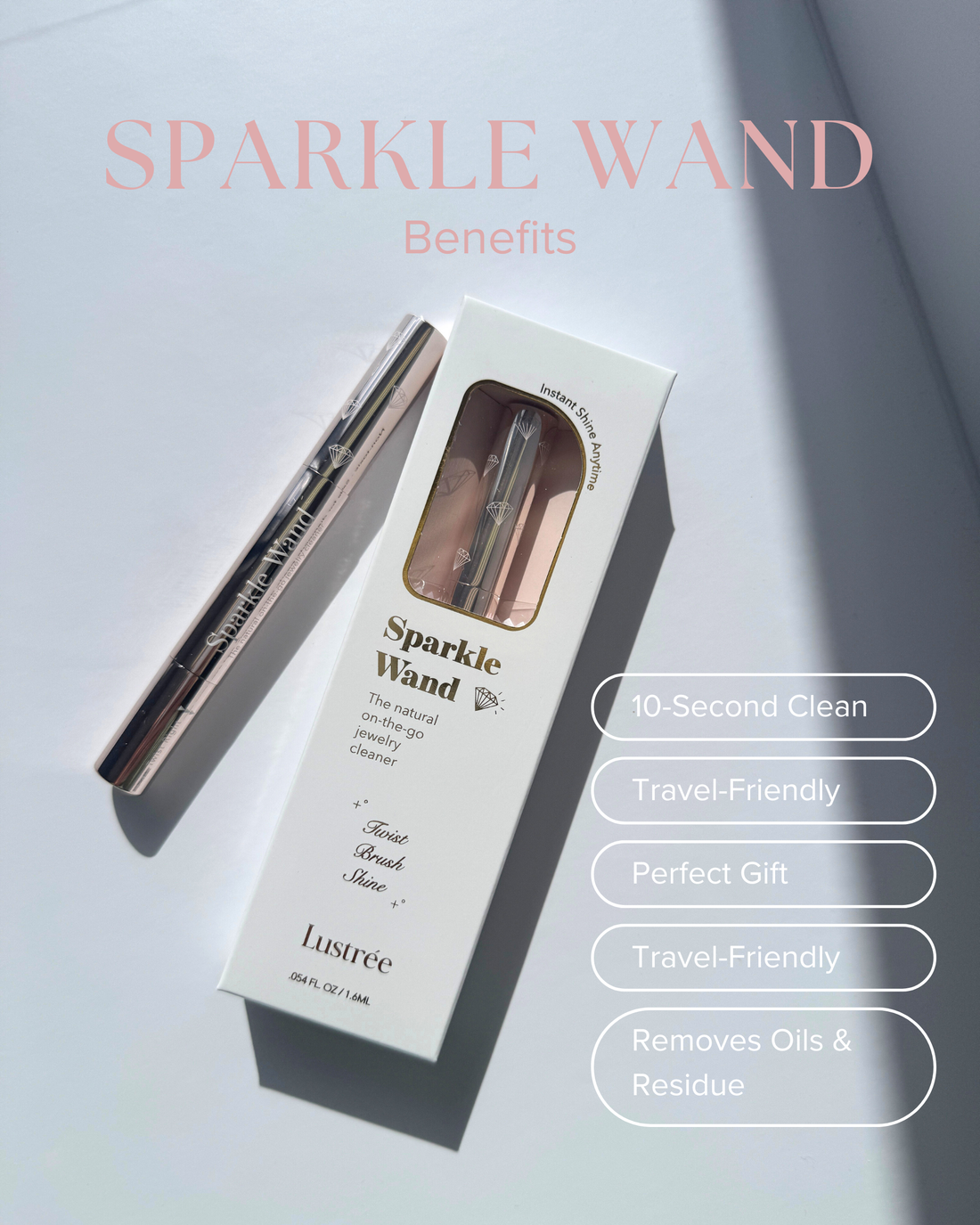 Bonblissity Sparkle Wand : On-the-Go Jewelry Cleaning Pen