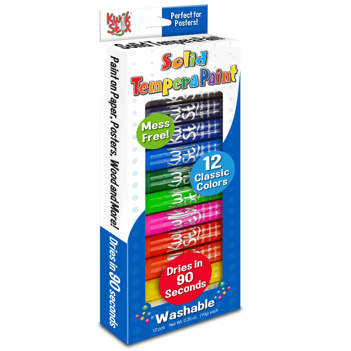 Kwik Stix Paint Sticks, Set of 12 Classic Colors