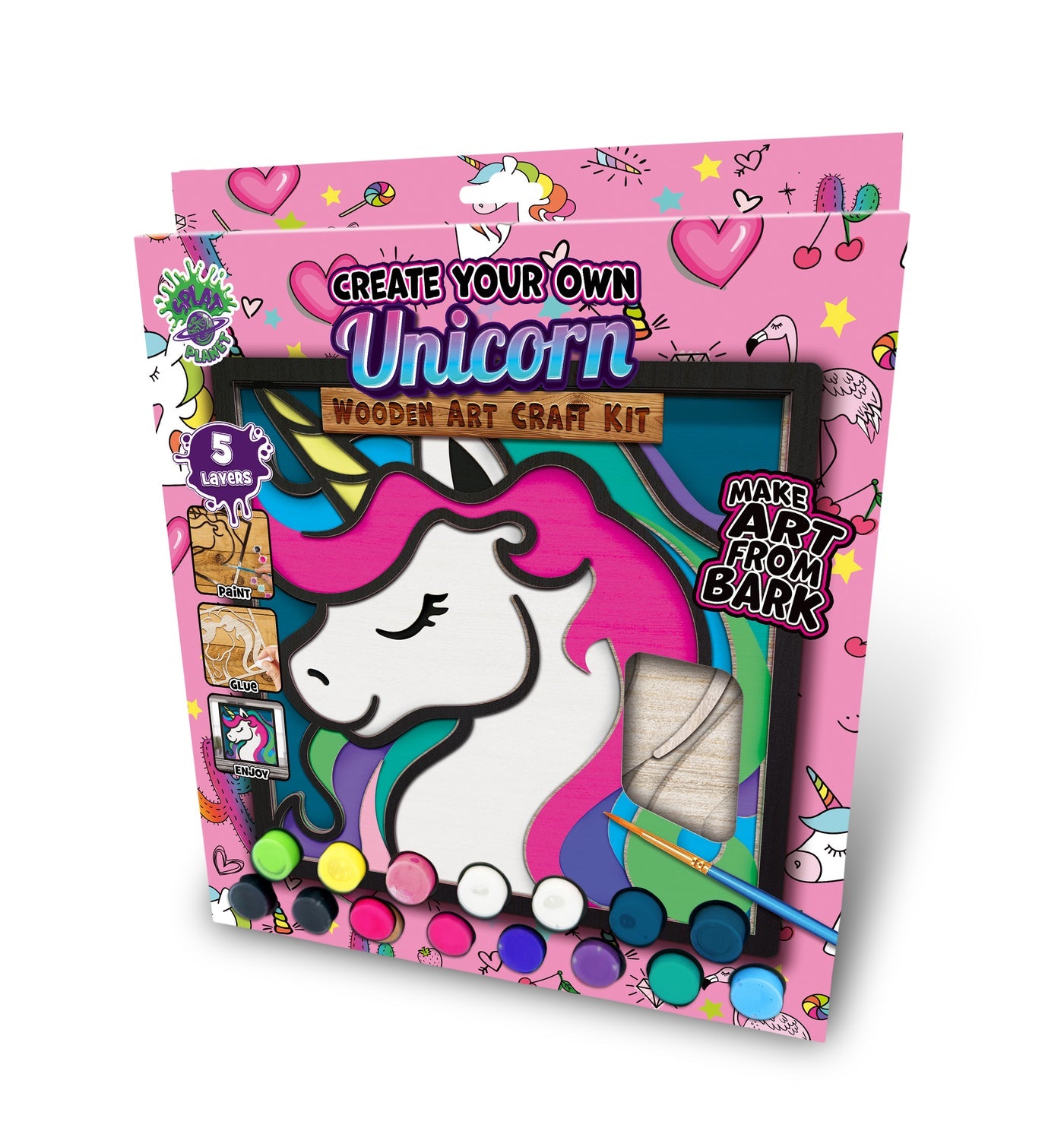 Wooden Unicorn Art Craft Kit