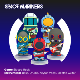 Space Mariners 5 Figurines Galactic Rock Band