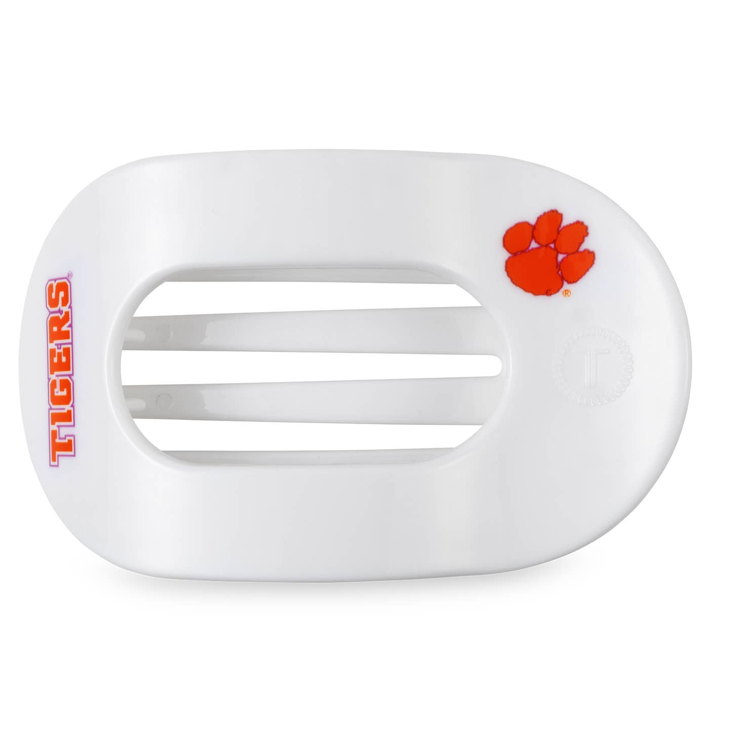 Flat Round Clemson Hair Clip
