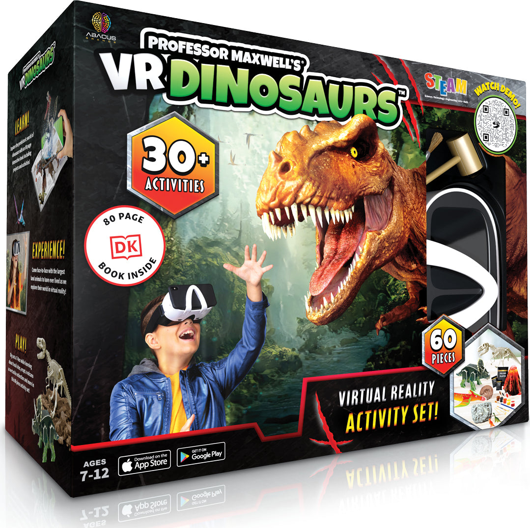 Professor Maxwell's VR Dinosaurs (with DK book)