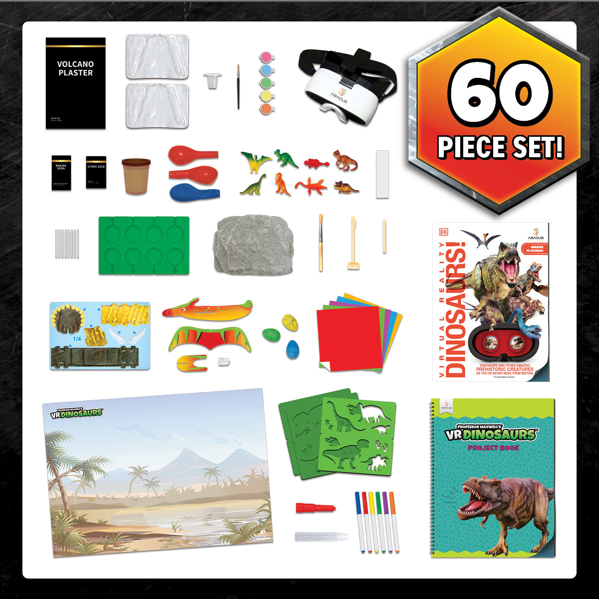 Professor Maxwell's VR Dinosaurs (with DK book)