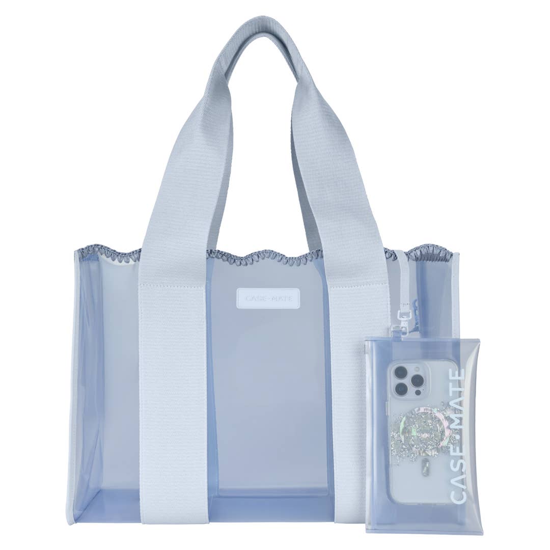 Case-Mate Carolina Blue Crochet Wave Jelly Tote