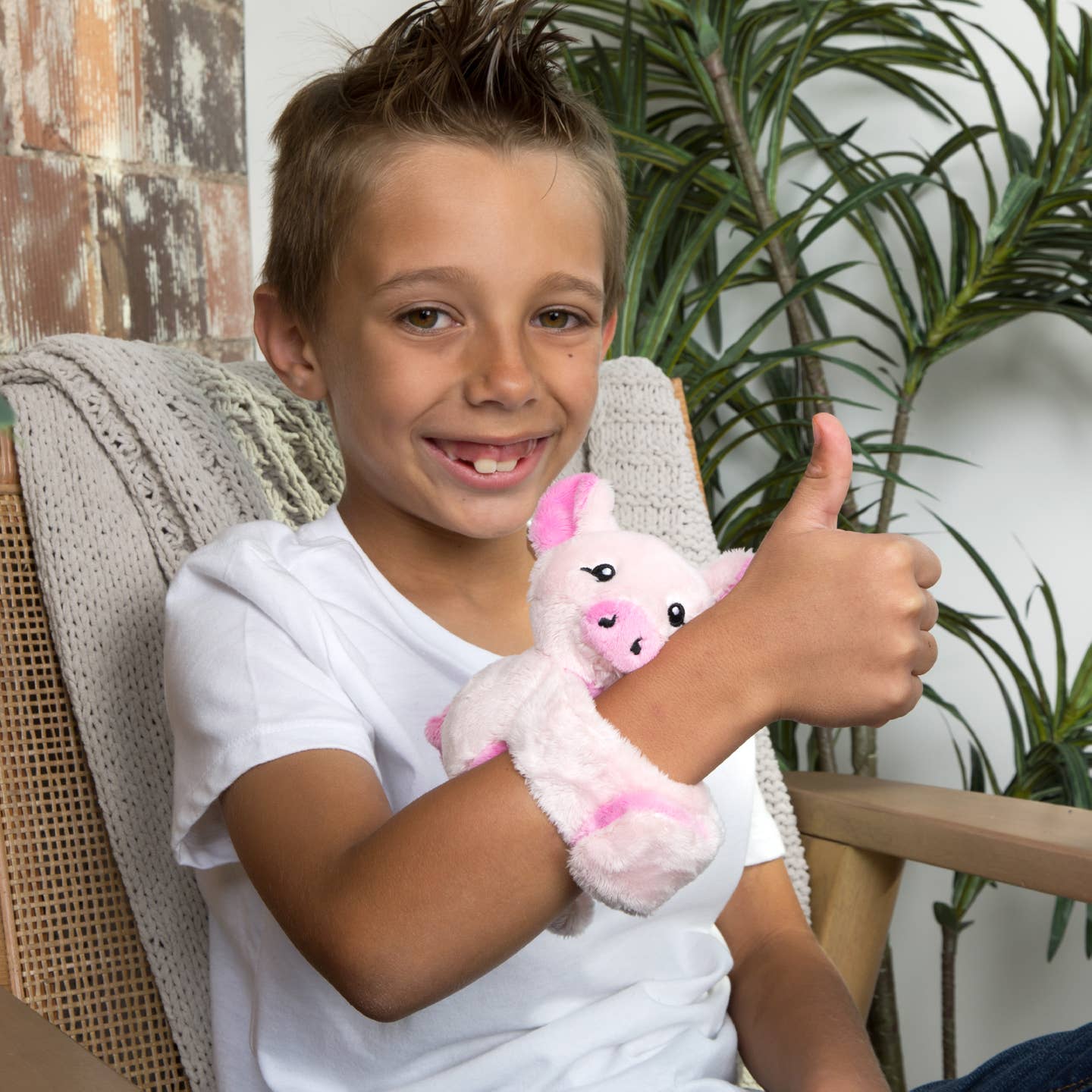 Harper Pig Hug Baby, Mini Wraparound Sensory Plush