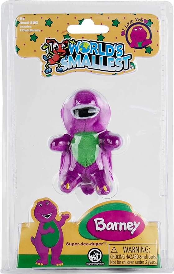 World's Smallest Barney Plush Purple Dinosaur