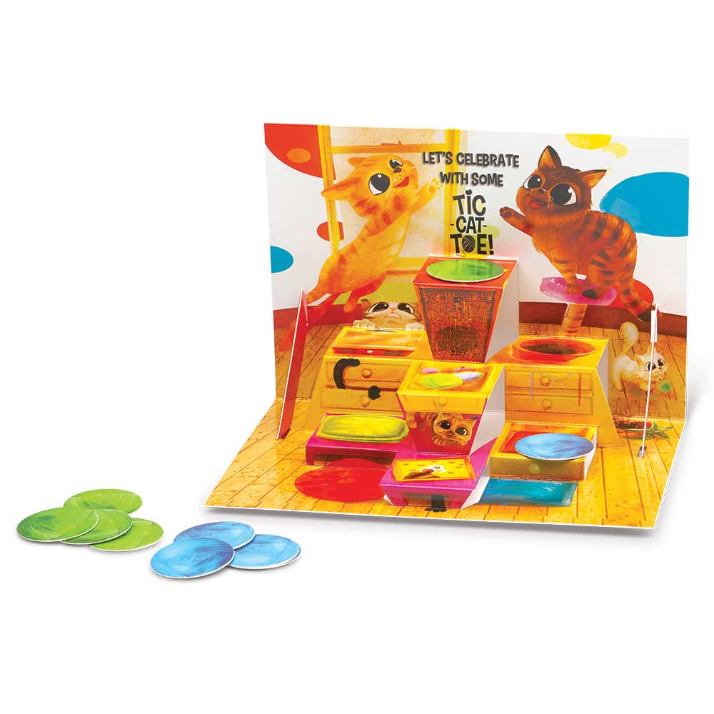 Pop 'N Play Greeting Cards with Game - Happy Birthday! - Kitty