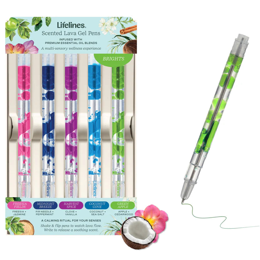 Lifelines Scented Gel Pens Bright Colorway 5 pack