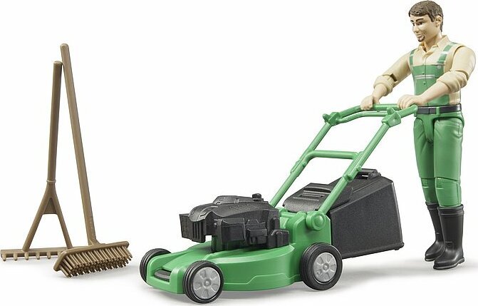 Bworld Gardener With Lawnmower And Equipment