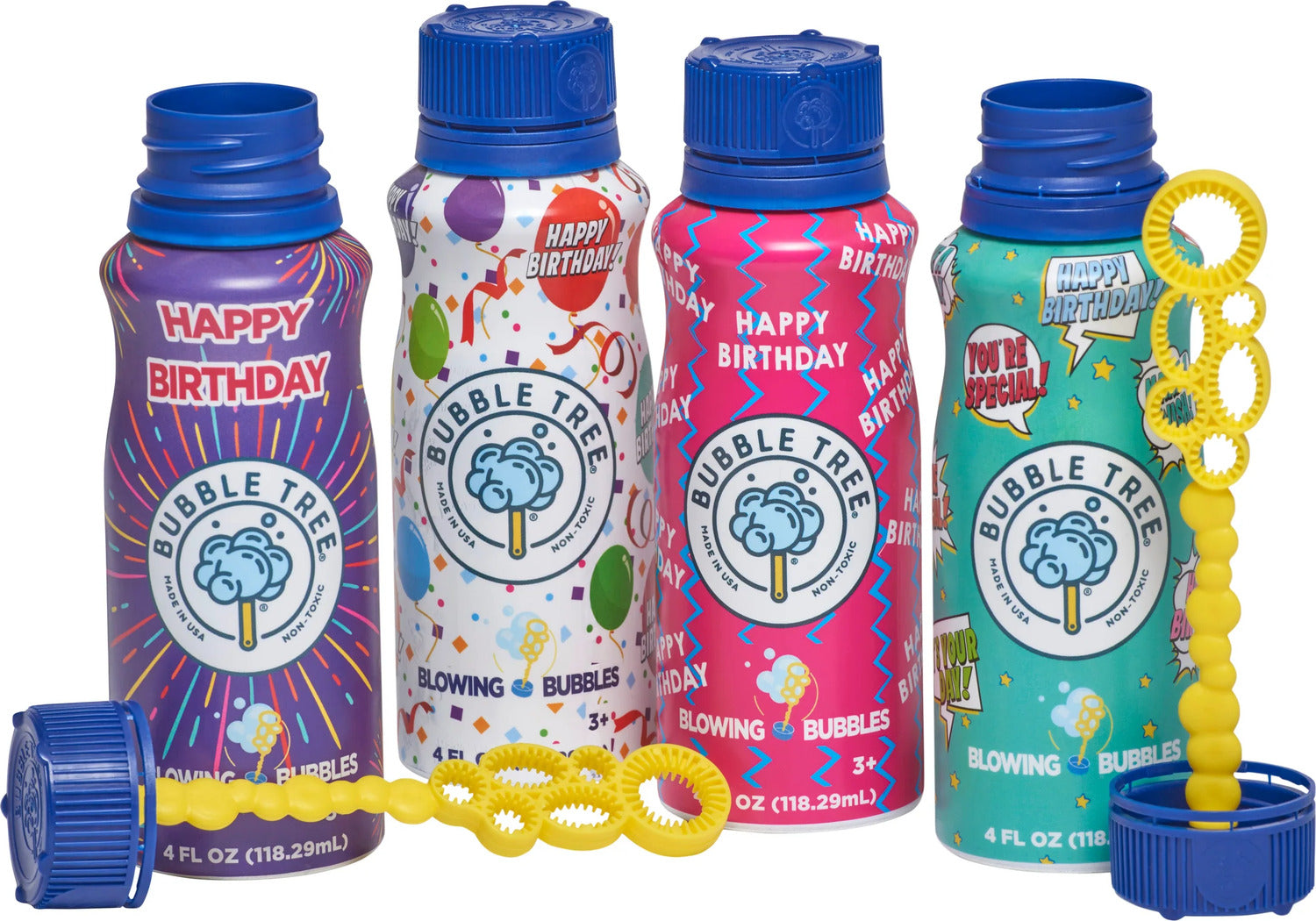 Happy Birthday Aluminum Bubble Bottle