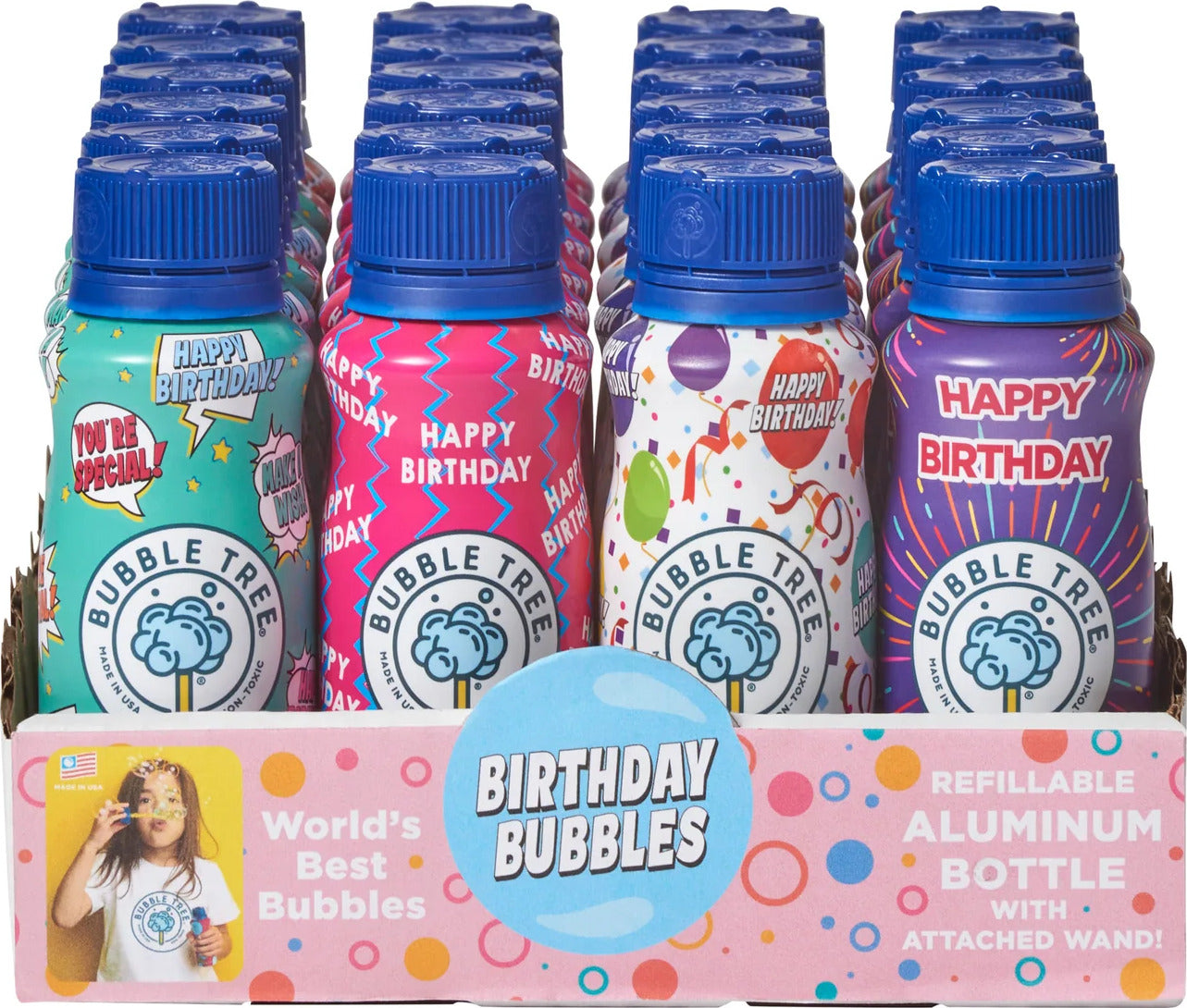 Happy Birthday Aluminum Bubble Bottle