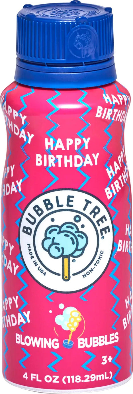 Happy Birthday Aluminum Bubble Bottle
