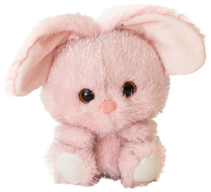 Shimmers - 8” to 10” Bunny (Soft Shiny Silver Thread Plushies)