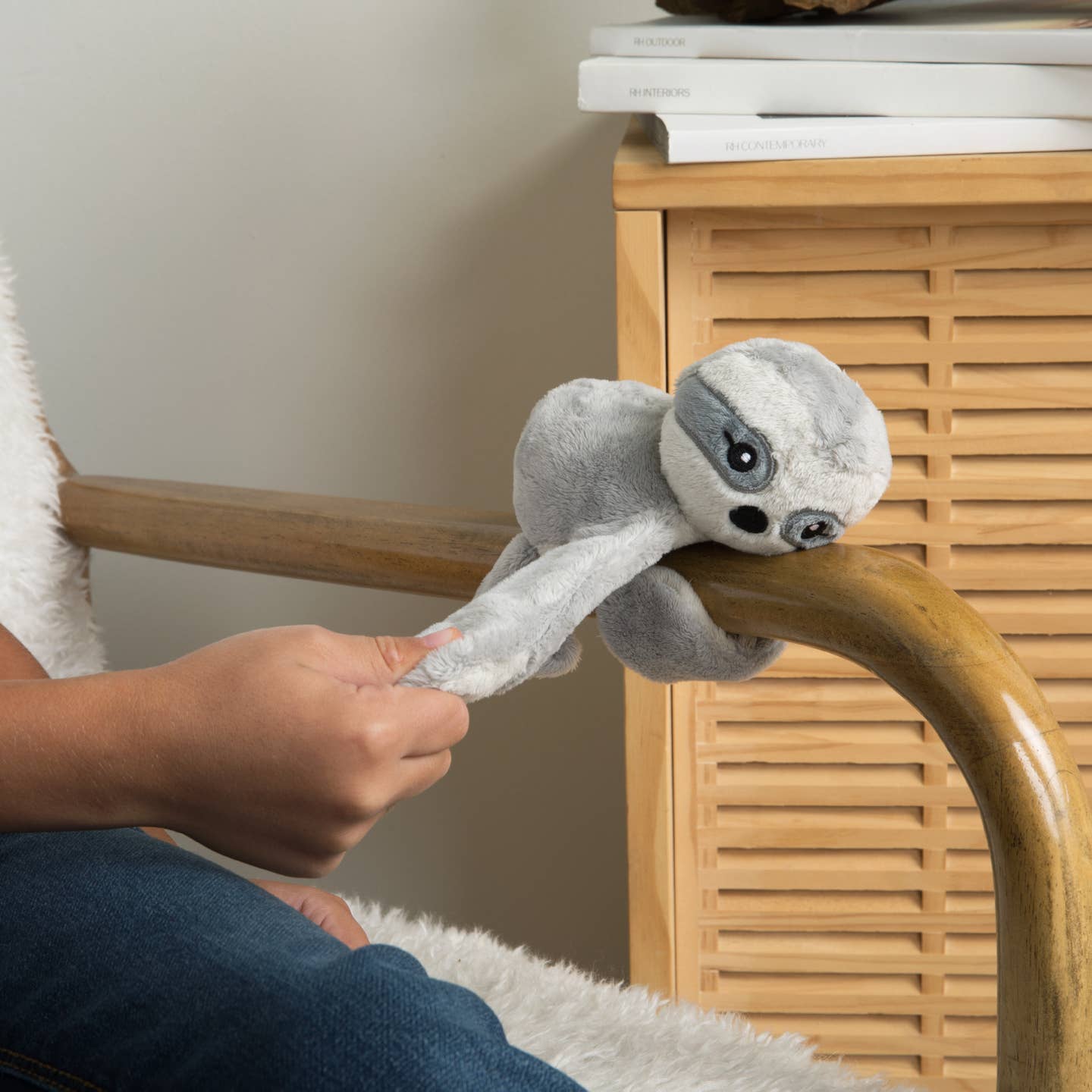 Sam Sloth Hug Baby, Mini Wraparound Sensory Plush