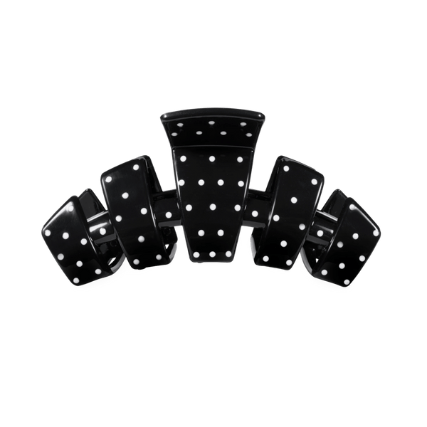 Classic Black Polka Dot Party Medium Claw Clip- Teleties