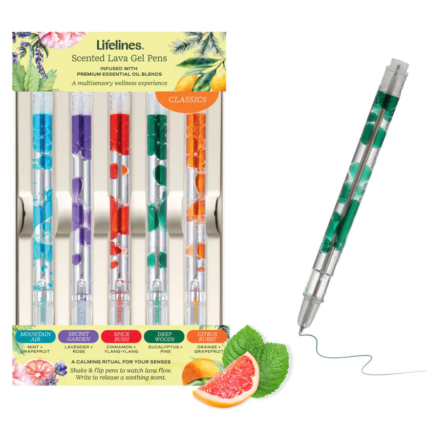 Lifelines Scented Lava Gel Pens 5 pack Classics