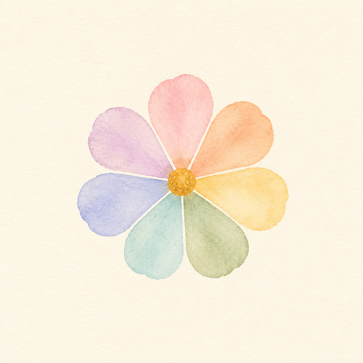 Seven-Color Bloom Dot Palette - Pearl Edition