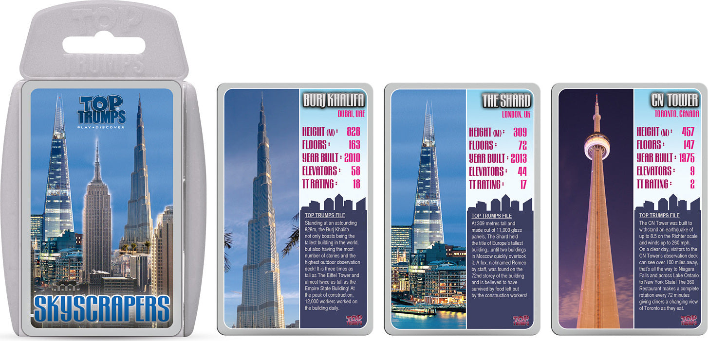 Skyscrapers Top Trumps