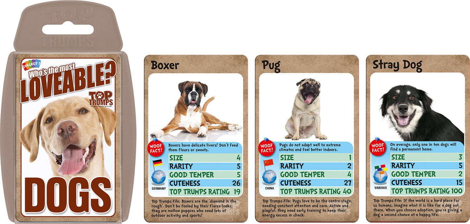 Loveable Dogs Top Trumps