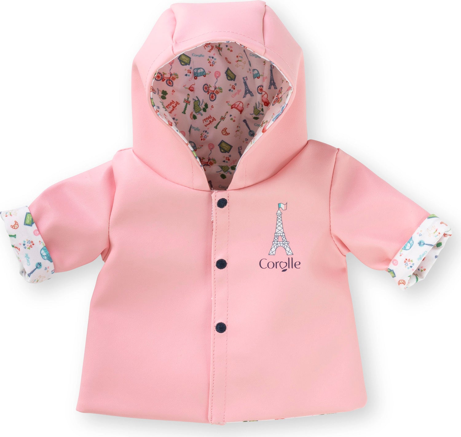 Doll Reversible Rain Coat - Weekend in Paris
