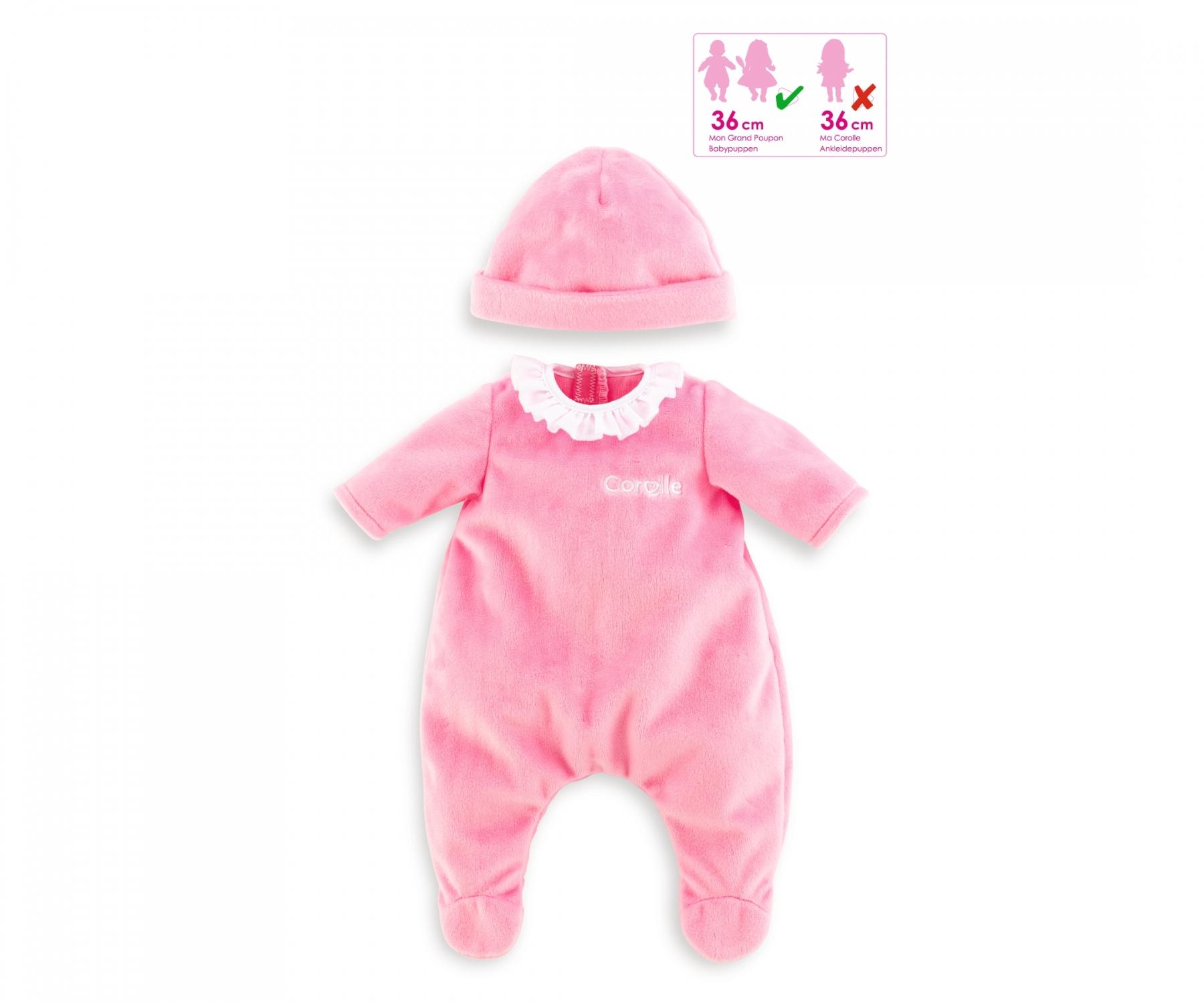 Doll Pajamas - Pink & Cap