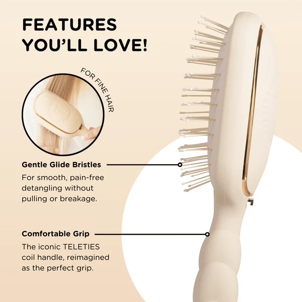 Detangler Hair Brush for Fine Hair – Tan