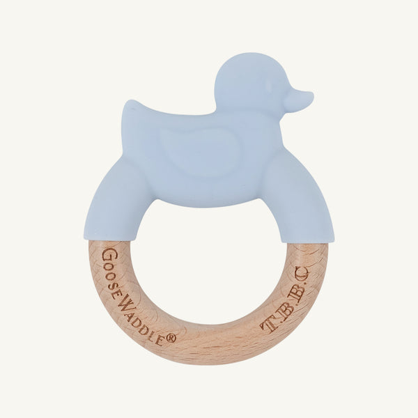 Duck Wooden & Silicone Teether