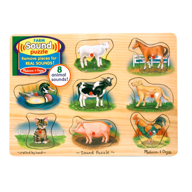 Farm Sound Block Farm Sound Puzzle - 8 Pieces