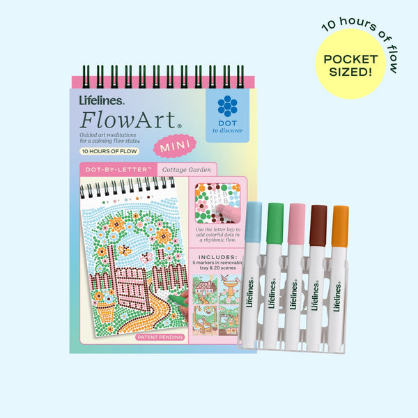 Lifelines-Mini -Dot-by-Letter Cottage Garden- Flowart