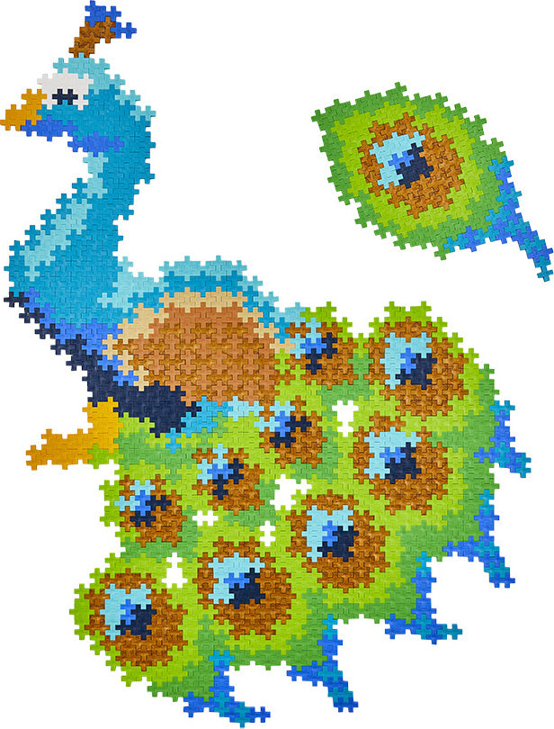 Plus-Plus Puzzle By Number - 800 pc Peacock