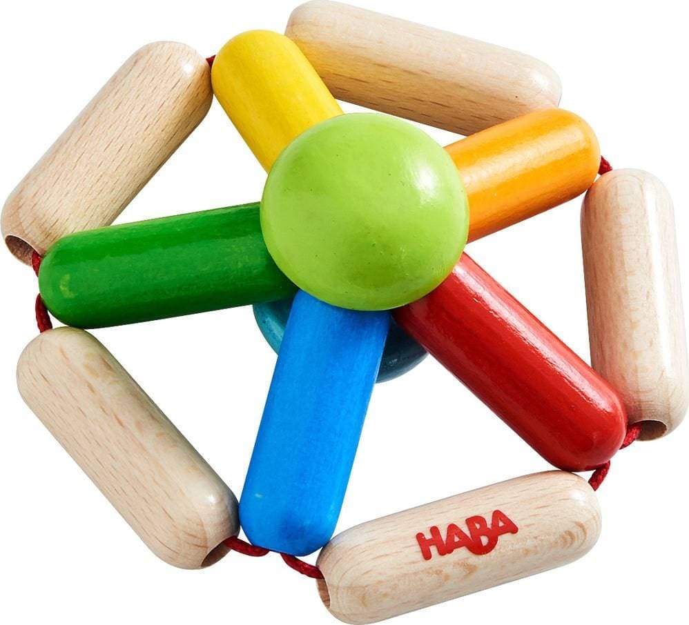Color Carousel Wooden Baby Rattle
