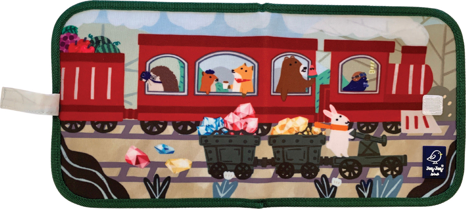 Jaq Jaq Bird & Friends Doodle It & Go erasable book - Trains