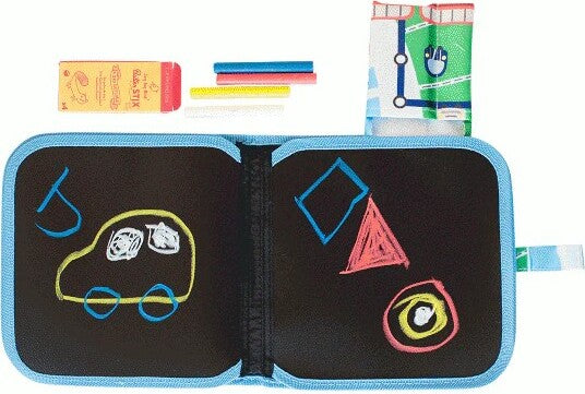 Jaq Jaq Bird & Friends Doodle It & Go erasable book - Trains