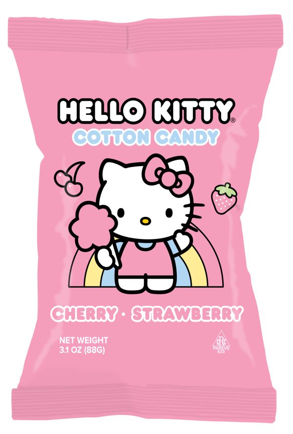 Hello Kitty Cherry/Strawberry Cotton Candy, 3.1oz bag