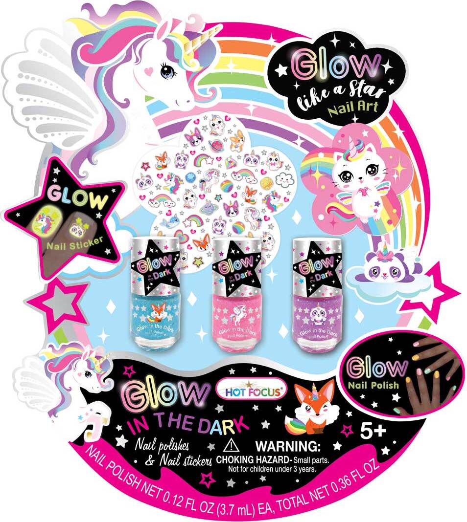 Glow like a Star Nail Art, Glow in the Dark