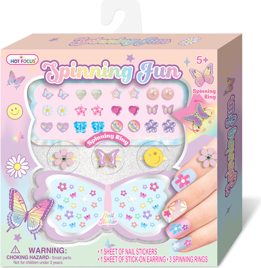 Spinning Fun, Tie Dye Butterfly