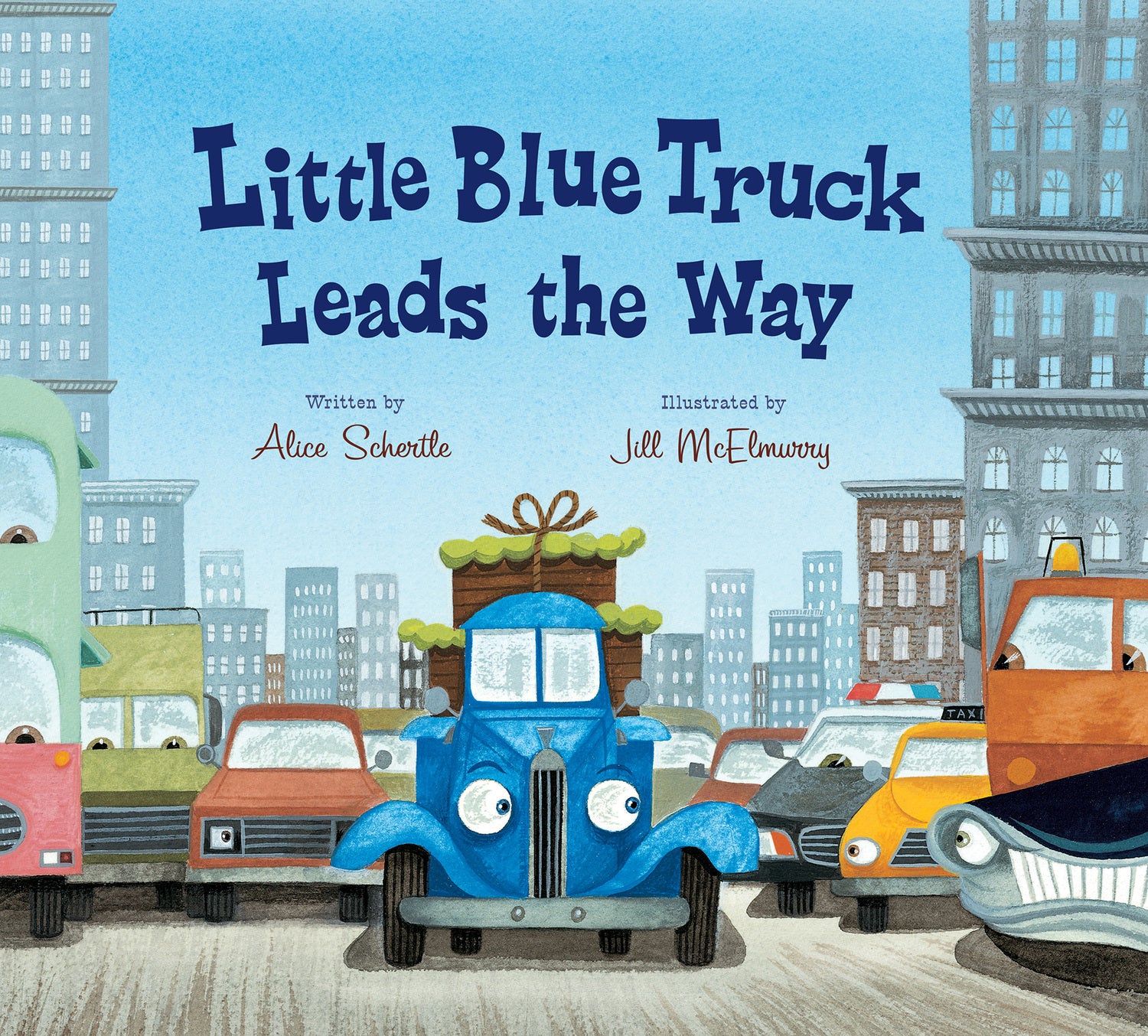 Little Blue Truck Leads the Way (lap board book)