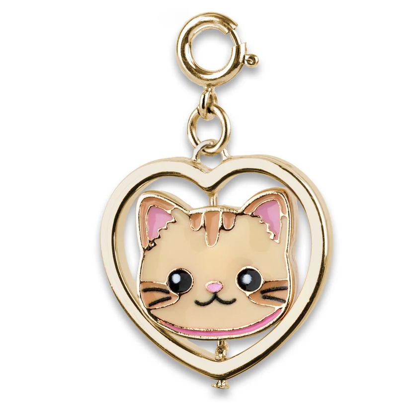 CHARM IT! Gold Cat & Dog Spinner
