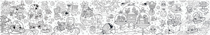 Picturesque Panorama Coloring Book - Wacky Alien Universe