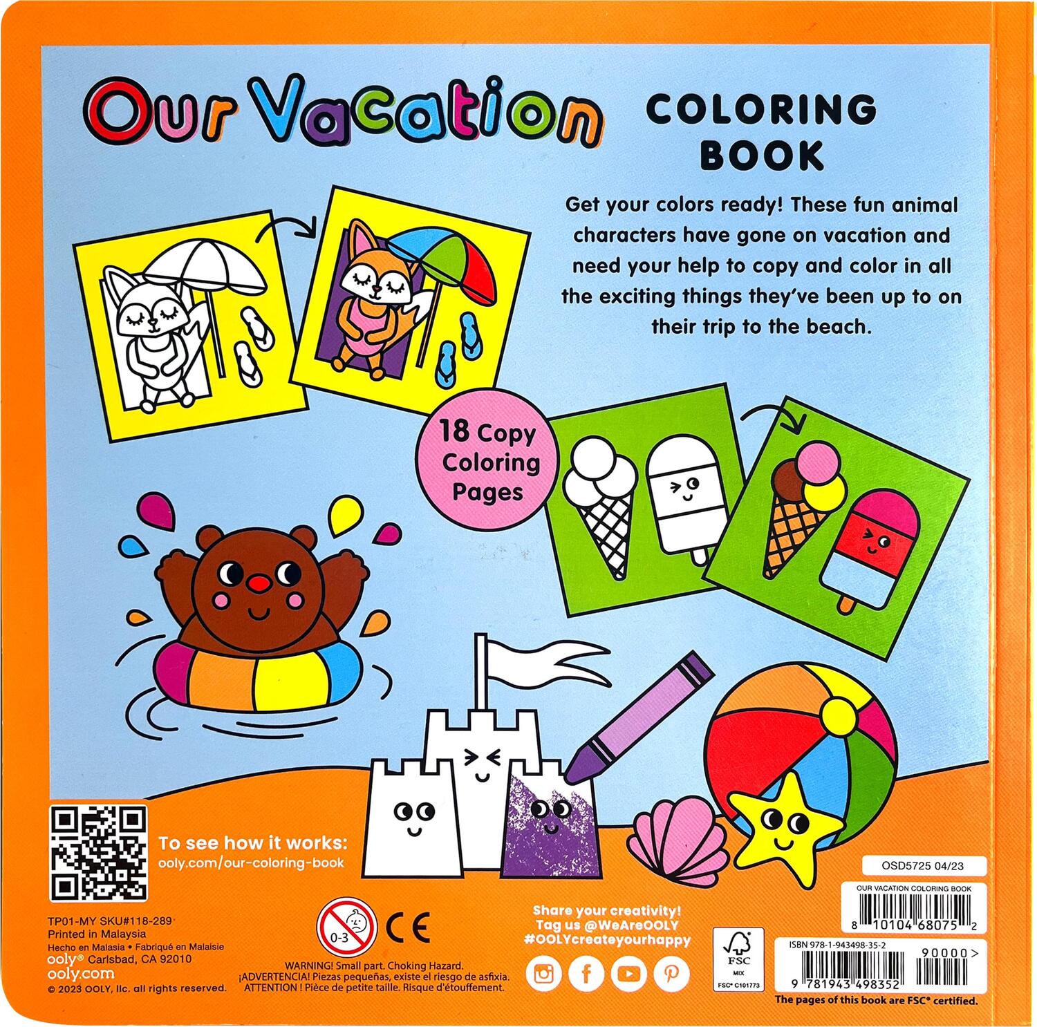 Our Vacation Copy Coloring Book (7.8