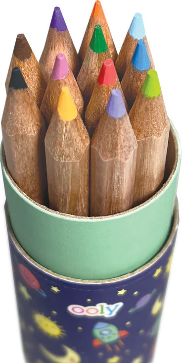 Draw 'n' Doodle Mini Colored Pencils + Sharpener - Set of 12